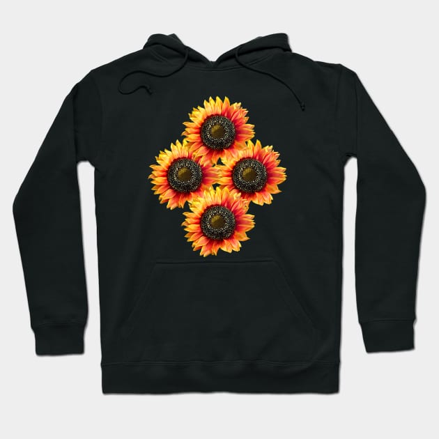 Painted Sunflower Bouquet Hoodie by HobbyAndArt